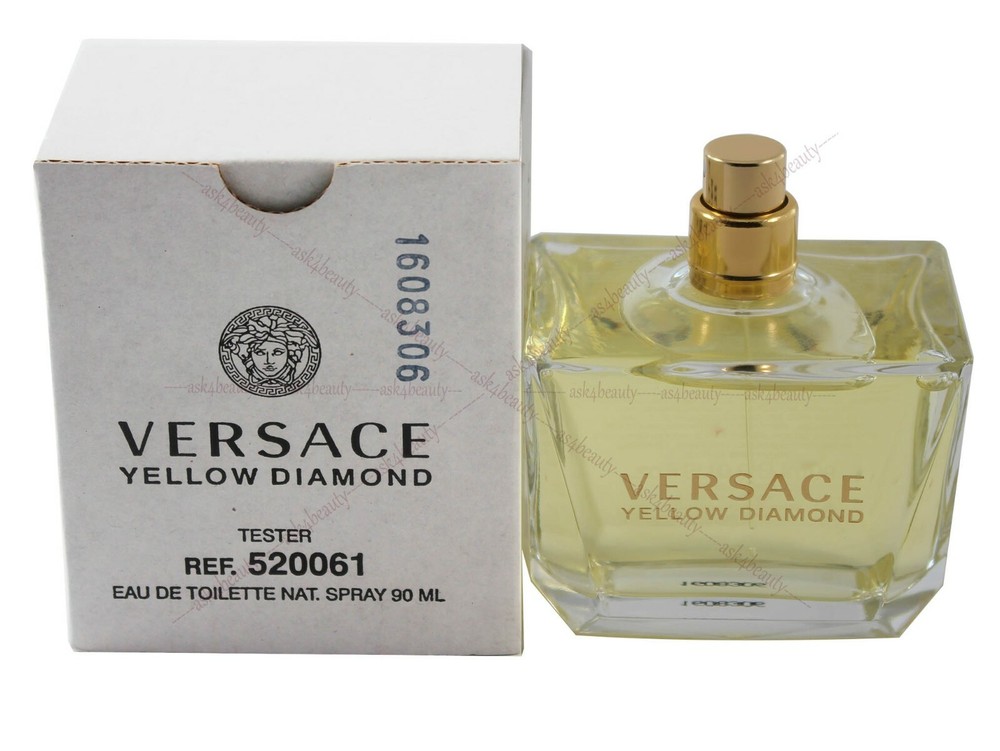 Yellow Diamond by Versace 3.0 oz/90 ml EDT Spray  Women New  Same As Picture