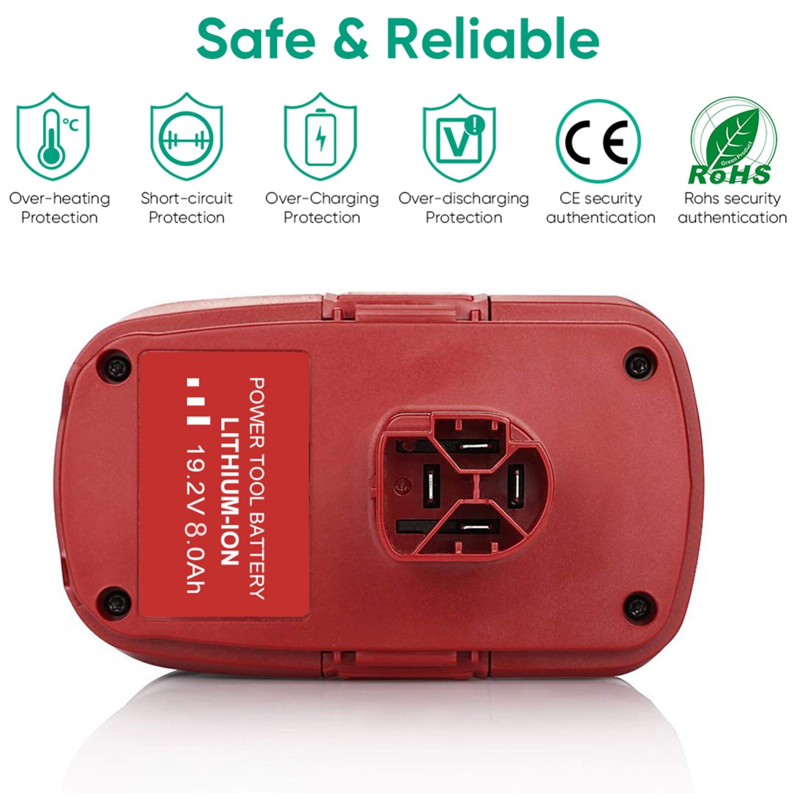 2Pack 19.2 Volt 8.0Ah For Craftsman C3 DieHard Lithium ion XCP Battery 11375 NEW