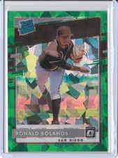 2020 Donruss Optic FOTL Green Cracked ICE #84 Ronald Bolanos Padres 1/7