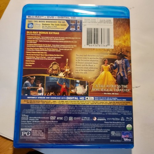 2017 NEW Sealed Beauty and the Beast Blue-Ray DVD Digital HD Movie - Picture 3 of 6