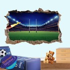 RUGBY STADIUM PASSION FLAME TRY WALL STICKERS 3D ART POSTER  MURAL DECAL VA9