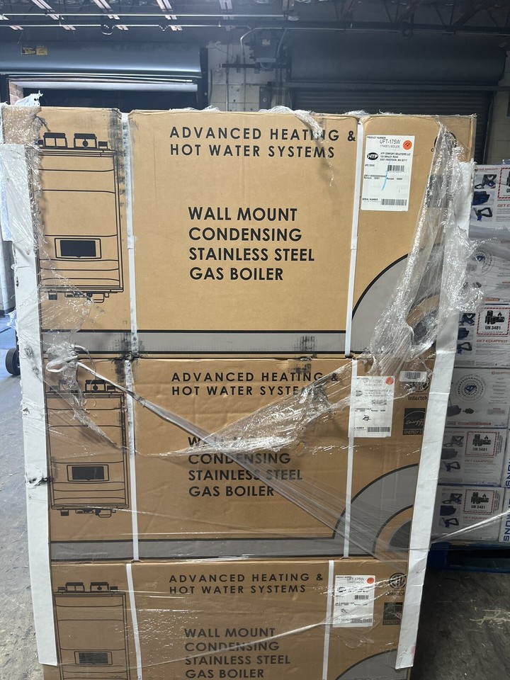HTP UFT175W 175K BTU Wall Mounted Condensing Stainless Steel Boiler