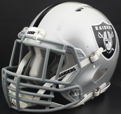Raiders Riddell ヘルメット シルバー LAS VEGAS RAIDERS NFL Riddell SPEED Full Size Authentic Football