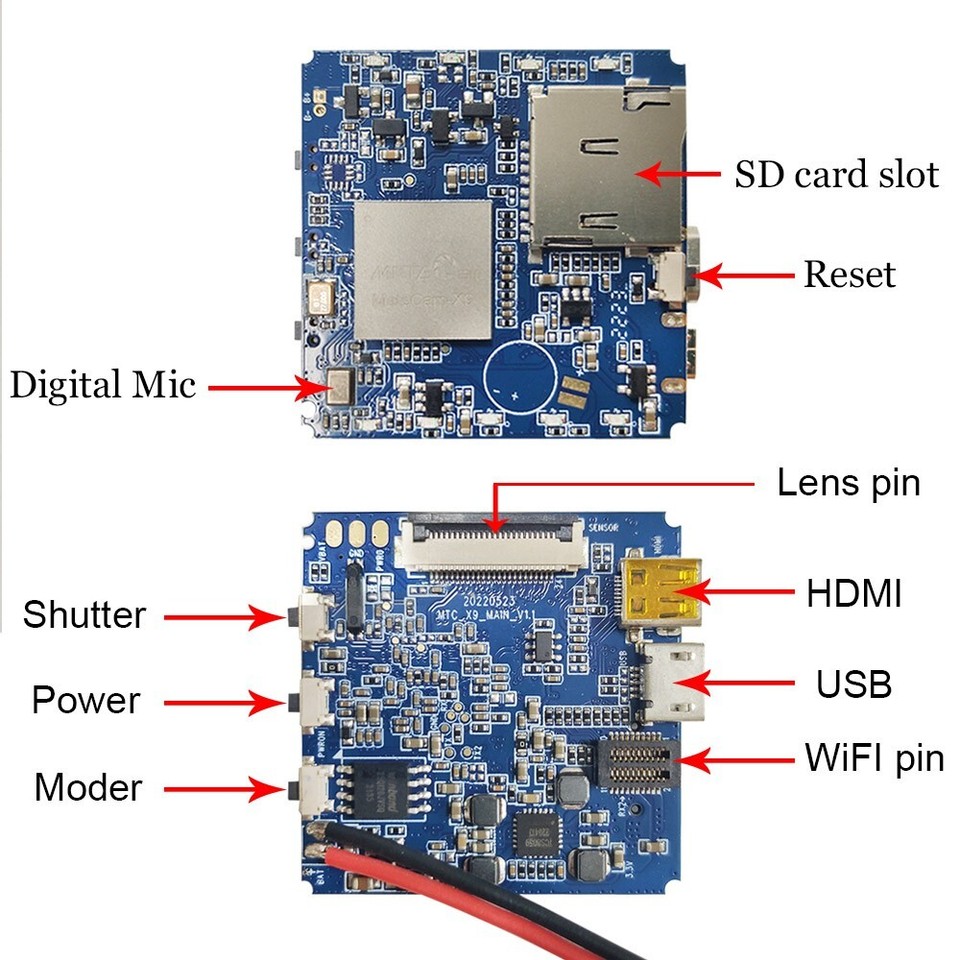 Spy Camera Module Wireless Hidden Camera Wifi Mini Cam HD 4K DIY Tiny ...