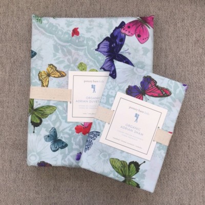 Pottery Barn Kids Organic Adrian Butterfly Duvet Cover Sham Twin