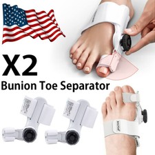 Adjustable Bunion Splint Big Toe Straightener Corrector Knob Hallux Valgus Relie