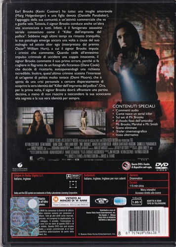 MR. BROOKS DVD Kevin Costner Demi Moore William Hurt Vers. Vendita Ottimo M09330 - Foto 2 di 3
