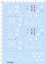 1/72 WWII US ARMY M4 Sherman Medium Tank Markings Military Model Kit Water Decal