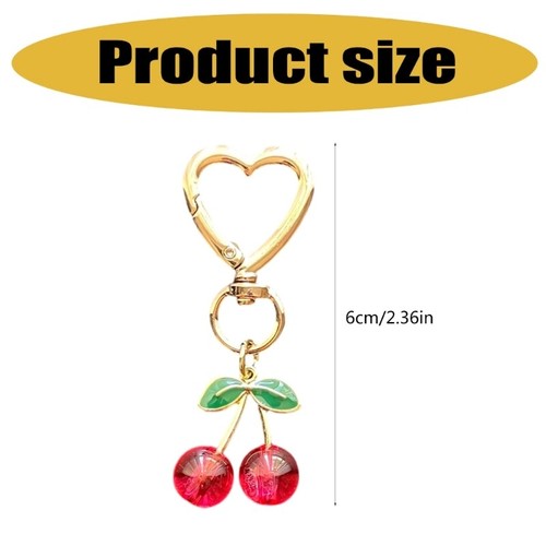 Cherrys Sturdy Metal Keychain Fashion Accessory for Purse or Handbag Use - 第 8/8 張圖片