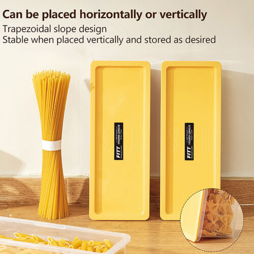 Stackable Spaghetti Noodle Pasta Container Box Food Storage Box Microwave Safe - Afbeelding 1 van 12