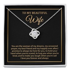 To My Wife Necklace, Christmas Gifts For Women, Anniversary Gift For Wife