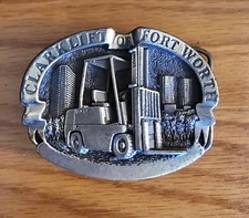 The Great American Buckle Co Chicago Clarklift Of Fort Worth Belt Buckle