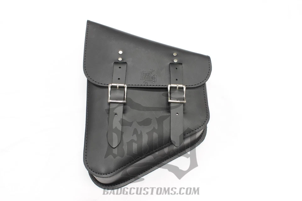 BOLSO SOLO CUERO NEGRO LADO IZQUIERDO KAWASAKI VULCAN - SHL01 BAD&G CustomS Foto 2 de 4