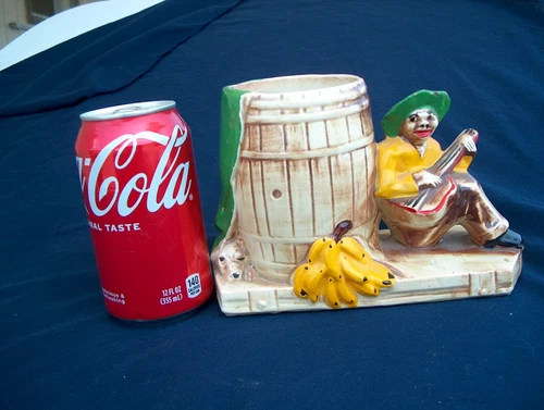 VTG MCCOY PLANTER MAN WITH GUITAR AND DOG