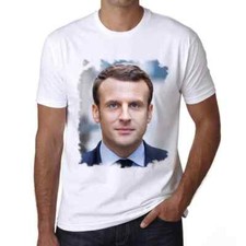 Men's Graphic T-Shirt Emmanuel Macron Eco-Friendly Limited Edition Short Sleeve
