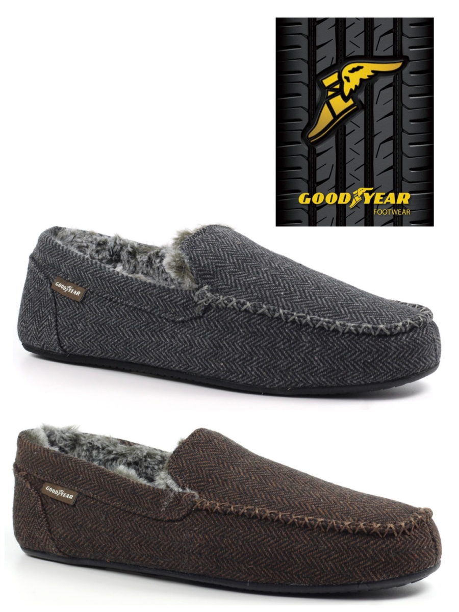 GOOTYEAR HENDRIX GENTS SLIPPERS NEW MENS UK
