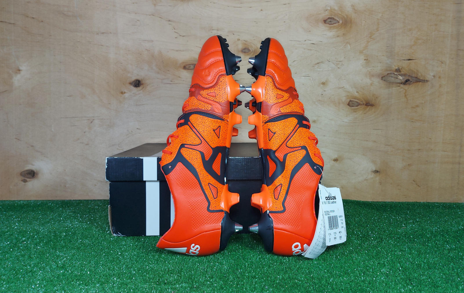 Adidas X 15.1 Leather SG B26974 Orange Rare boots mens Cleats  