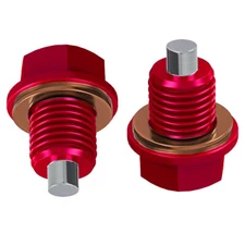 2PCS Car Engine Magnetic Oil Drain Plug Screw Nut Bolt Sumps Universal M14x1.5