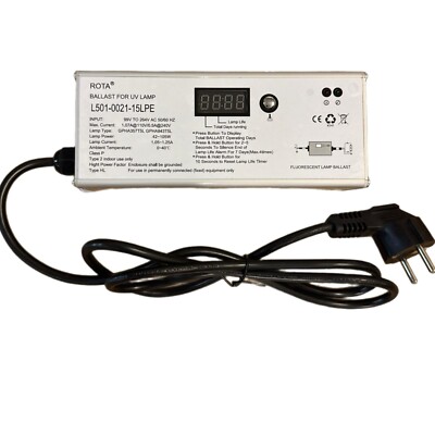 Rota Amalgam Vorschaltgerät Kaltstart 25-105 Watt Ersatzgerät fuer Air-Aqua 
