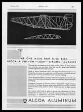 1930 Alcoa Aluminum Company Of America Aircraft Alloy Frames Vintage Print Ad