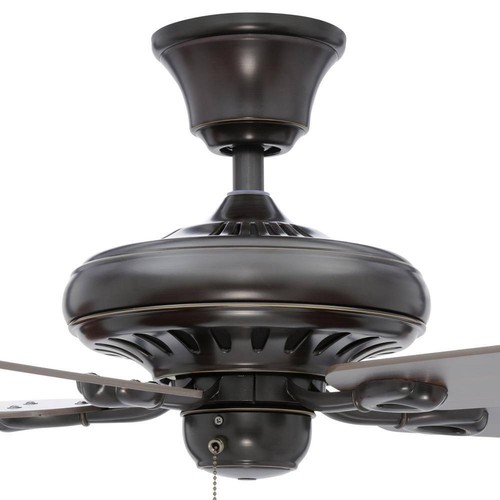 Progress Lighting Ceiling Fans 52"W Rustic Style Angled Mount Indoor Steel Brown - Picture 3 of 11