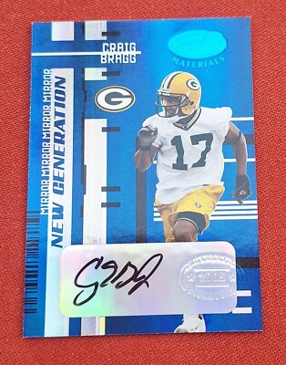 2005 Leaf Certified Craig Bragg RC Rookie Auto 23/30 Green Bay Packers SSP