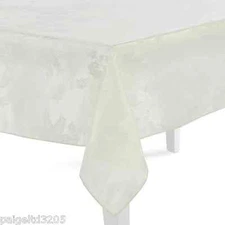 Essential Home ROUND Tablecloth Damask 70" Ivory 