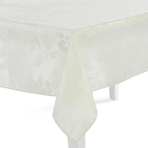 Essential Home ROUND Tablecloth Damask 70" Ivory - 第 1/3 張圖片