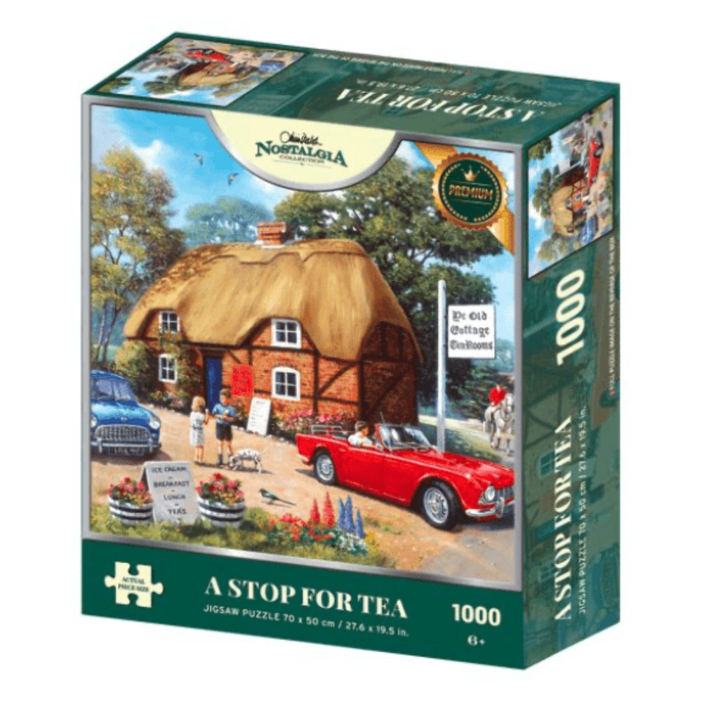 Kidicraft - Nostalgia Collection - A Stop For Tea - 1000 Piece Jigsaw Puzzle
