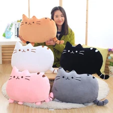 Cartoon Cat Cushion Plush Stuffed Throw Pillow Kitty Kids Toy Doll Home Decor