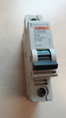 Merlin Gerin MCB 63 AMP einpoliger Schutzschalter Typ B 63A Multi9 C60HB163