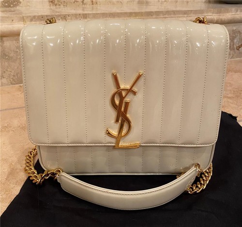 Saint Laurent Tasche groß Monogram Lack, Goldkette - Bild 1 von 7
