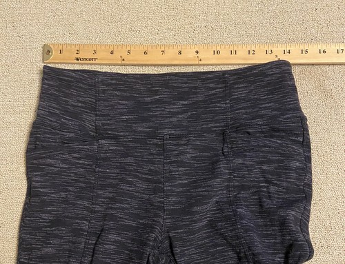 Athleta Medium Heathered Gray Leggings Pants Pockets Front And Rear 28” Inseam - Picture 10 of 12