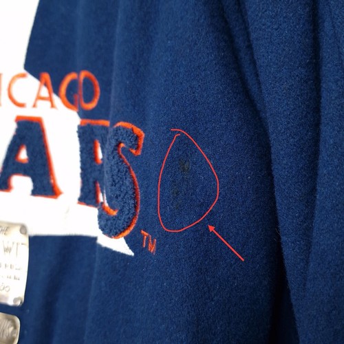 Chaqueta Letterman Chicago Bears Rara Campeones del Mundo de 1980 Fútbol Talla Grande - Imagen 20 de 23