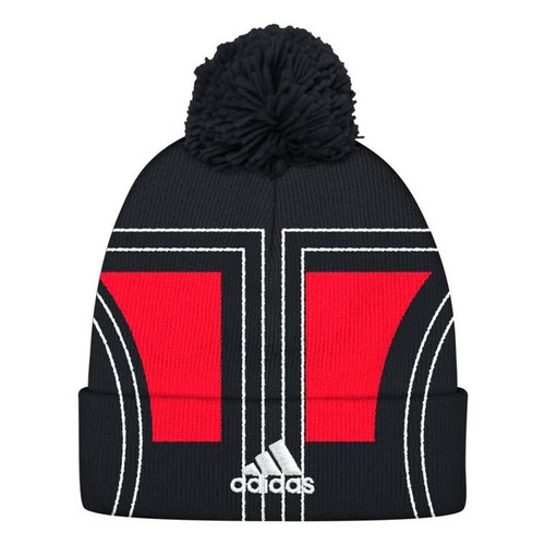 Ottawa Senators NHL Adidas Unisex schwarz Manschettenbommel Strickmütze - Bild 2 von 2