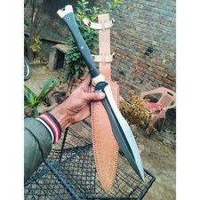 Custom Handmade D2 Steel Blade Survival Spear Knife- Hunting Knife Camping Knife