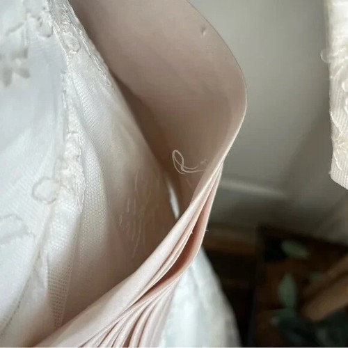 Casablanca Bridal Whimsical Wonder C1772 Wedding Dress Cream Sz 14 - Picture 8 of 16