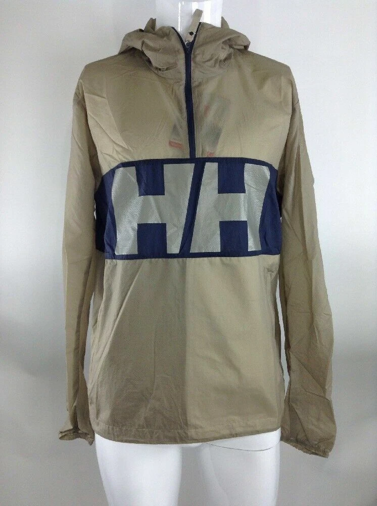Helly Hansen Men Active Windbreaker Anorak Aluminum Large 53280