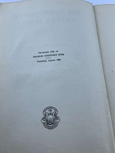 The Fortunes Of Oliver Horn August 1902 Hardcover Book F. Hopkinson Smith - Picture 9 of 12