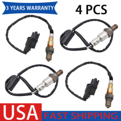 4PCS Oxygen Sensor  For 2007-2008 Infiniti FX35 M35 V6 3.5L Upstream+Downstream