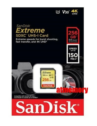 Sandisk Extreme 16GB 32GB 64GB 128GB 256GB SD SDHC SDXC lot Memory Card C10 4K - Picture 6 of 6