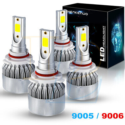 Combo 9005+9006 CREE LED Headlights Conversion Kits total 4900W 720000LM Hi/Lo 