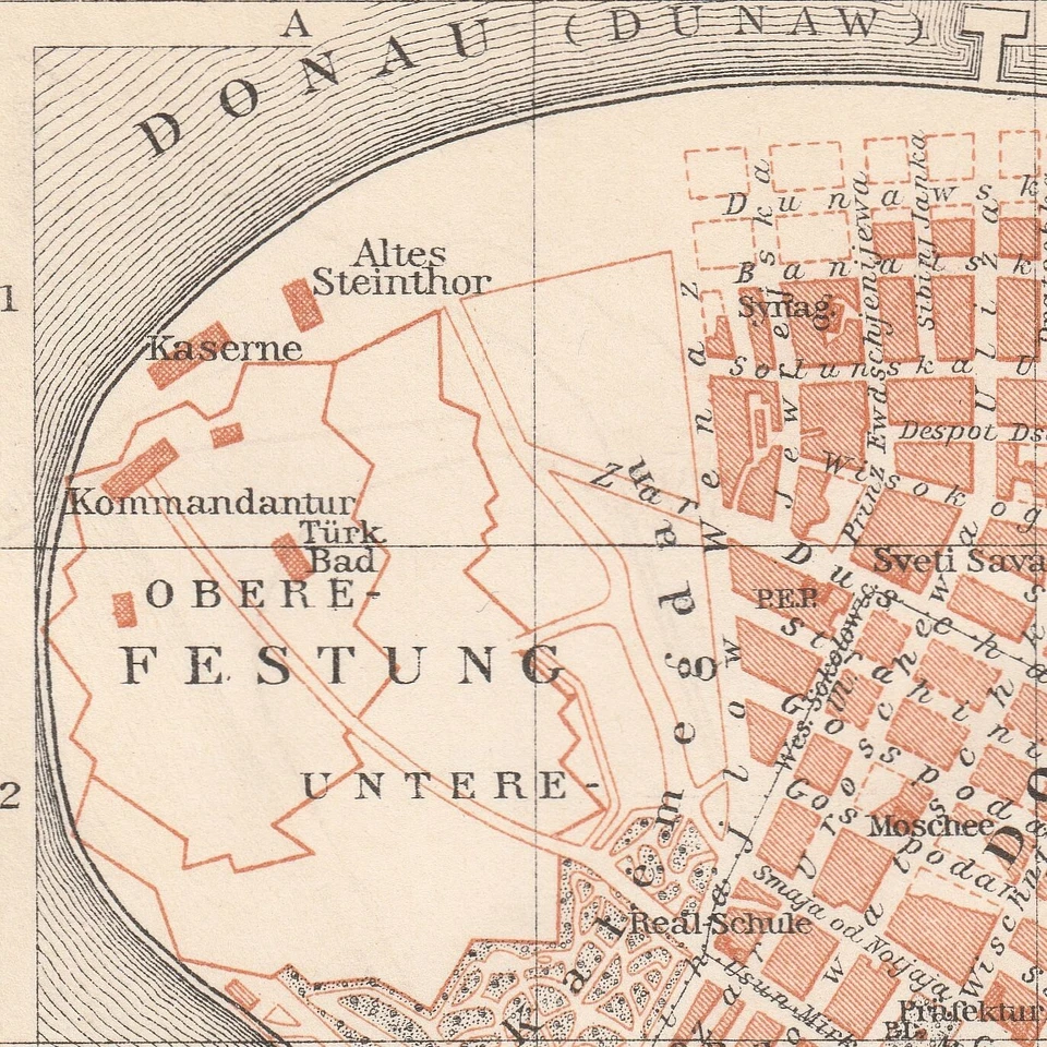 Mapa de Belgrado Београд мапа Beograd Mapa Mapa original mapa de la ciudad 1934 SERBIA Foto 4 de 4