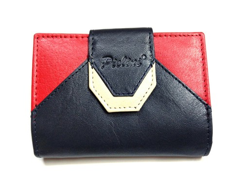 ✔️Cartera de Piel de Vacuno para Mujer - PIELINI - Mod. S4049AR - Rojo /  Azul | eBay