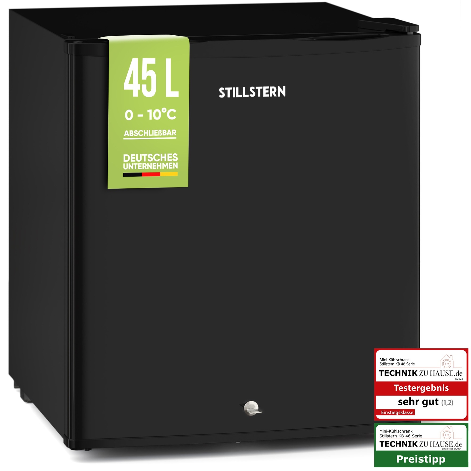 Mini refrigerador E 45L con cerradura y congelador, silencioso - mini refrigerador