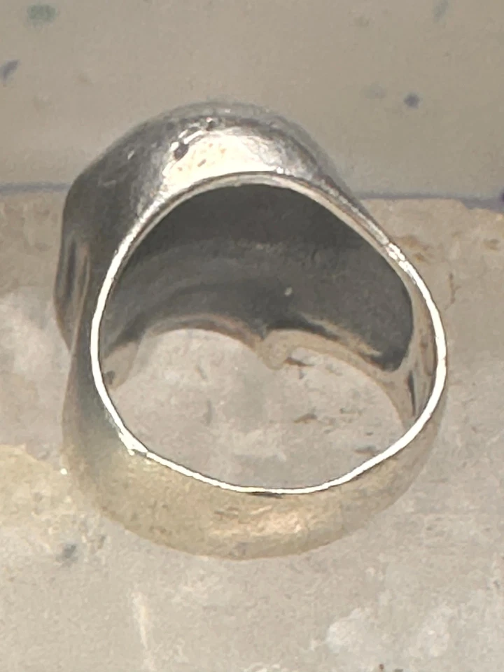 Anillo Calavera Banda Motociclista Talla 8.50 Plata de Ley Mujer Hombre Foto 4 de 4