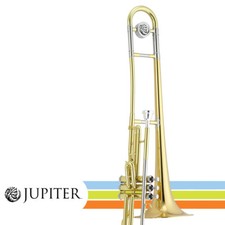 Jupiter JTB700VRQ Key of Bb Lacquer Valve Trombone with Rose Bell Case