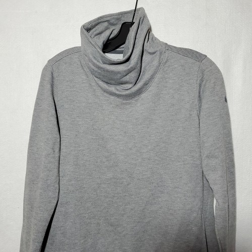 NIKE Women's Grey Cowl Neck Long Sleeve 