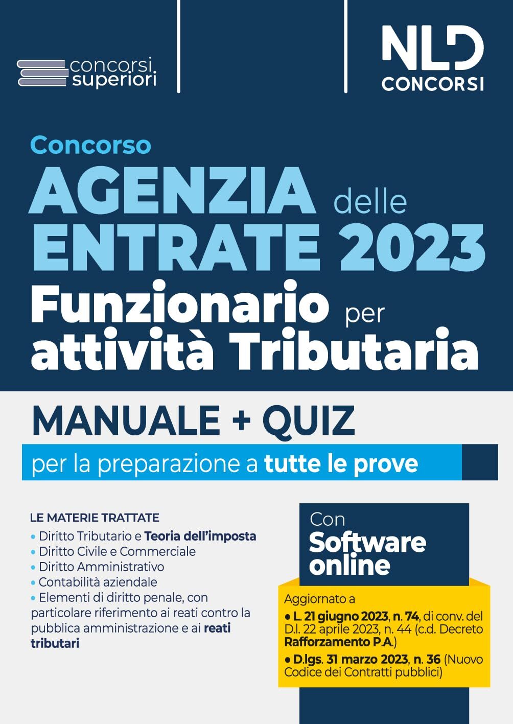 9788833589527 Concorso Agenzia delle Entrate 2023. Funzionario p.... Nuova ediz.