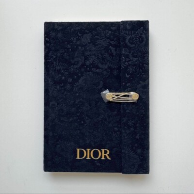 Christian Dior note notebook Navy Velvet cover | eBay